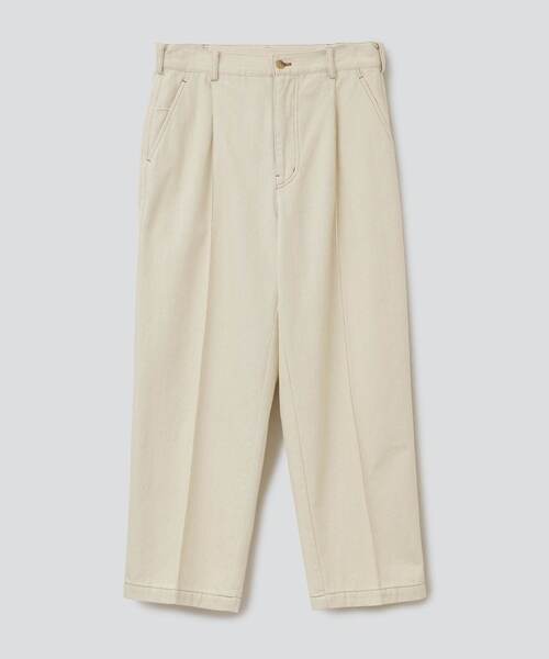 CONVERSE TOKYO（コンバーストウキョウ）の「デニムスラックスパンツ（デニムパンツ・メンズ・オフホワイト/インディゴブルー・LARGE/MEDIUM）」の9枚目の写真