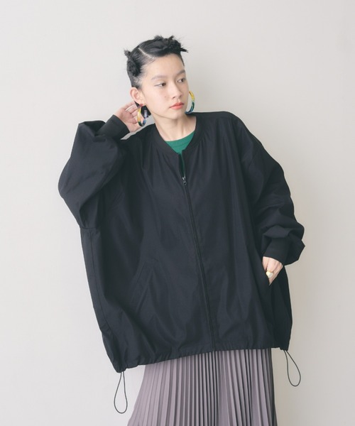 manana suerte(マニャーナスエルテ)の「オーバーサイズZIPブルゾン(ブルゾン・レディース・ピンク/ブラック・FREE)」の15枚目の写真