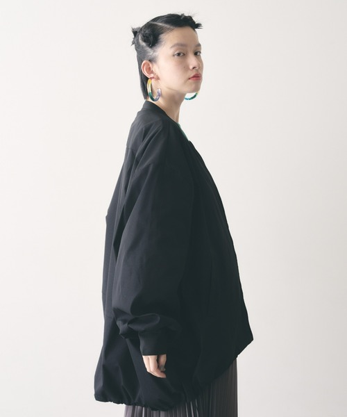 manana suerte(マニャーナスエルテ)の「オーバーサイズZIPブルゾン(ブルゾン・レディース・ピンク/ブラック・FREE)」の16枚目の写真