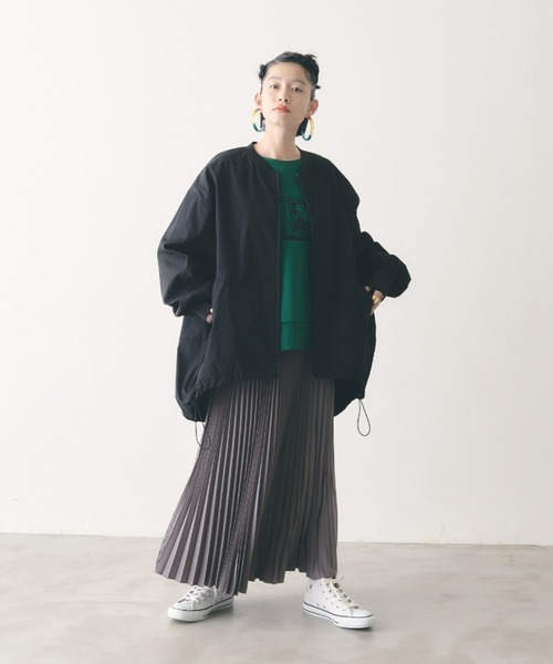 manana suerte(マニャーナスエルテ)の「オーバーサイズZIPブルゾン(ブルゾン・レディース・ピンク/ブラック・FREE)」の22枚目の写真