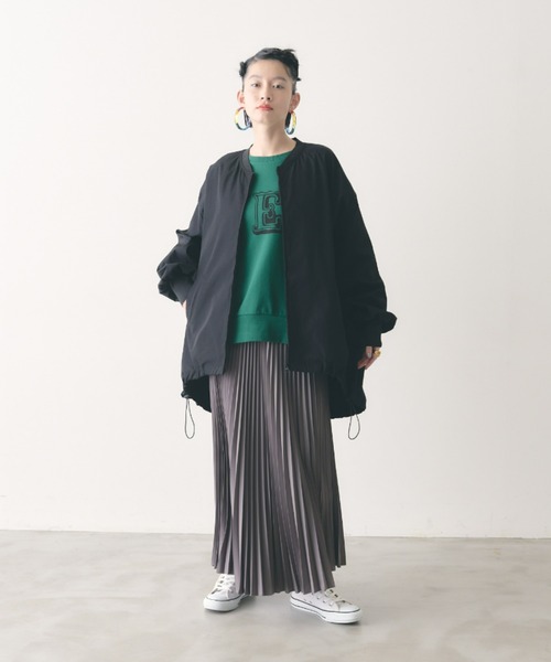 manana suerte(マニャーナスエルテ)の「オーバーサイズZIPブルゾン(ブルゾン・レディース・ピンク/ブラック・FREE)」の21枚目の写真