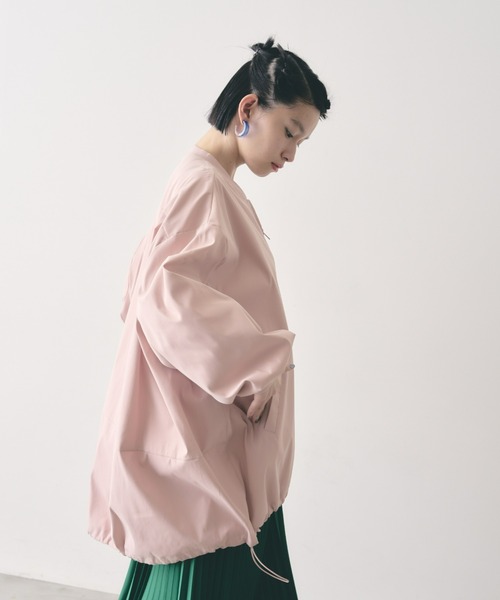 manana suerte(マニャーナスエルテ)の「オーバーサイズZIPブルゾン(ブルゾン・レディース・ピンク/ブラック・FREE)」の4枚目の写真