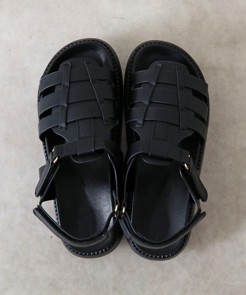 Cheek（チーク）の「ボリュームソールグルカサンダル（サンダル・レディース・ブラック/アイボリー・SMALL/MEDIUM/LARGE）」の12枚目の写真