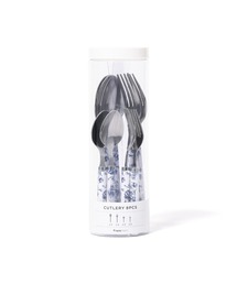 Francfranc（フランフラン）の「カトラリー 8点セット クラシックフラワー ブルー（カトラリー）」