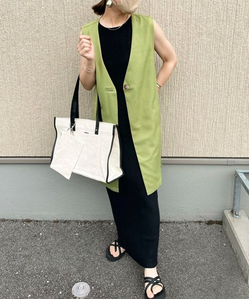 MURUA(ムルーア)の「MURUA(ムルーア) トートバッグ キャンバス MR-B1051 レディース バッグ かばん ブランド(トートバッグ・レディース・ブラック/アイボリー・FREE)」の16枚目の写真