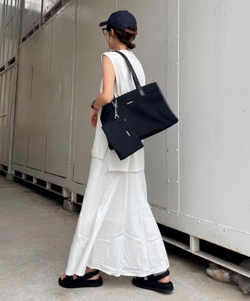 MURUA(ムルーア)の「MURUA(ムルーア) トートバッグ キャンバス MR-B1051 レディース バッグ かばん ブランド(トートバッグ・レディース・ブラック/アイボリー・FREE)」の10枚目の写真