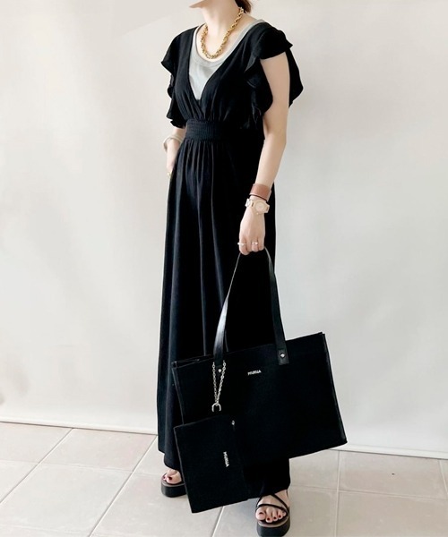 MURUA(ムルーア)の「MURUA(ムルーア) トートバッグ キャンバス MR-B1051 レディース バッグ かばん ブランド(トートバッグ・レディース・ブラック/アイボリー・FREE)」の14枚目の写真