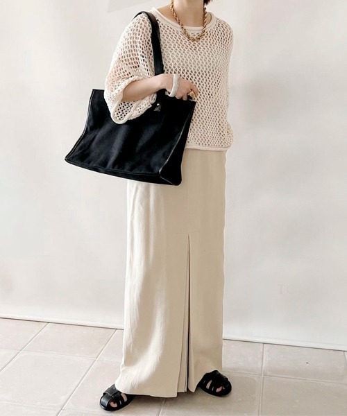 MURUA(ムルーア)の「MURUA(ムルーア) トートバッグ キャンバス MR-B1051 レディース バッグ かばん ブランド(トートバッグ・レディース・ブラック/アイボリー・FREE)」の15枚目の写真