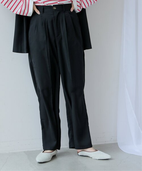 frames RAY CASSIN（フレームスレイカズン）の「ワイドスラックスパンツ セットアップ可（スラックス・レディース・ブラック/ベージュ/グリーン系/イエロー系・FREE）」の16枚目の写真