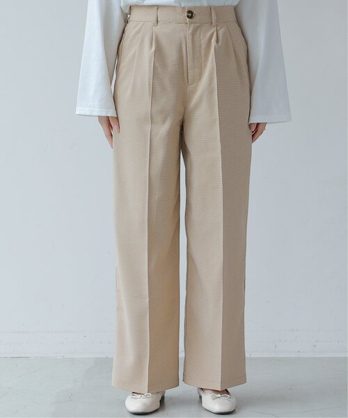 frames RAY CASSIN（フレームスレイカズン）の「ワイドスラックスパンツ セットアップ可（スラックス・レディース・ブラック/ベージュ/グリーン系/イエロー系・FREE）」の21枚目の写真