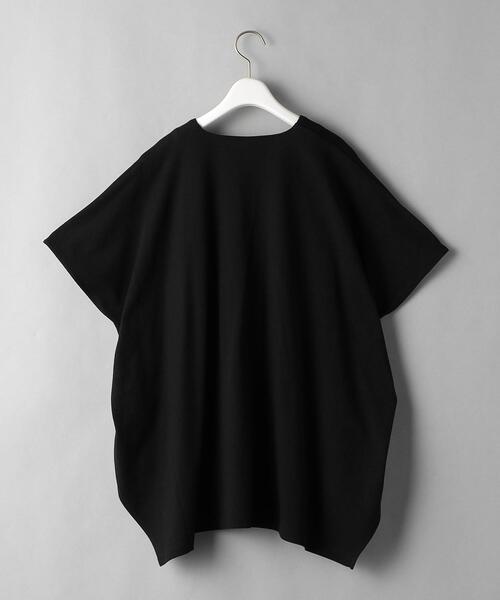 08sircus(ゼロエイトサーカス)の「<08sircus>スキッパー ショートスリーブ プルオーバー(Tシャツ/カットソー・レディース・ブラック・1)」の7枚目の写真