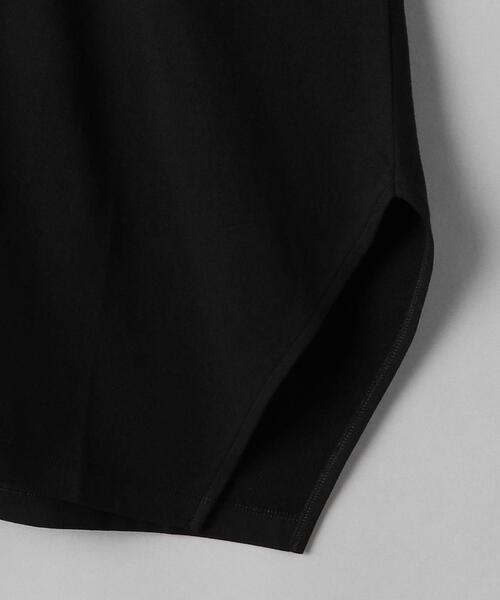 08sircus(ゼロエイトサーカス)の「<08sircus>スキッパー ショートスリーブ プルオーバー(Tシャツ/カットソー・レディース・ブラック・1)」の2枚目の写真