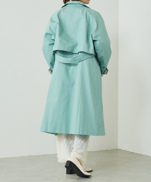 Lui's（ルイス）の「マルチWAYトレンチコート（トレンチコート・レディース・ベージュ/サックスブルー・FREE）」の21枚目の写真