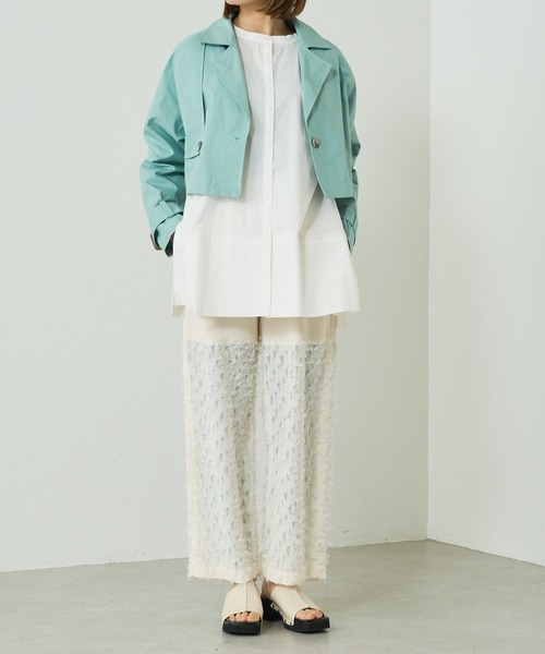 Lui's（ルイス）の「マルチWAYトレンチコート（トレンチコート・レディース・ベージュ/サックスブルー・FREE）」の8枚目の写真