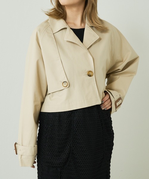 Lui's（ルイス）の「マルチWAYトレンチコート（トレンチコート・レディース・ベージュ/サックスブルー・FREE）」の11枚目の写真