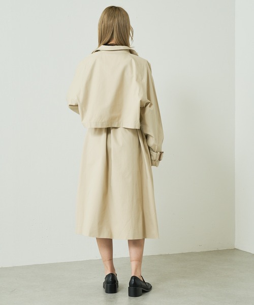 Lui's（ルイス）の「マルチWAYトレンチコート（トレンチコート・レディース・ベージュ/サックスブルー・FREE）」の15枚目の写真