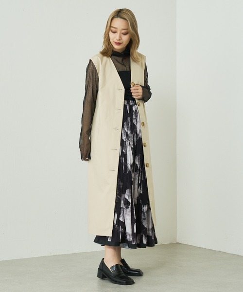Lui's（ルイス）の「マルチWAYトレンチコート（トレンチコート・レディース・ベージュ/サックスブルー・FREE）」の13枚目の写真