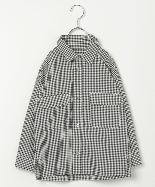GLOBAL WORK(グローバルワーク)の「キッズ/イージーケアセットアップシャツ/255566(シャツ/ブラウス・キッズ・ブラック/その他・110cm/100cm/120cm/130cm/140cm/150cm/160cm)」の2枚目の写真