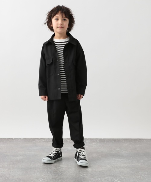 GLOBAL WORK(グローバルワーク)の「キッズ/イージーケアセットアップシャツ/255566(シャツ/ブラウス・キッズ・ブラック/その他・110cm/100cm/120cm/130cm/140cm/150cm/160cm)」の6枚目の写真