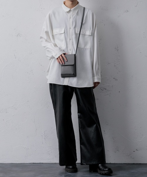 Adoon plain（アドーンプレーン）の「【Adoon plain】ショルダーバッグ（ショルダーバッグ・メンズ・ホワイト/ブラック/グレー・FREE）」の4枚目の写真