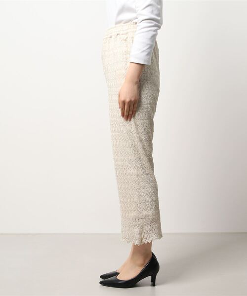 abahouse mavie（アバハウスマヴィ）の「ﾚｰｽﾊﾟﾝﾂ（その他パンツ・レディース・ブラック/アイボリー/ブラウン・フリー）」の4枚目の写真