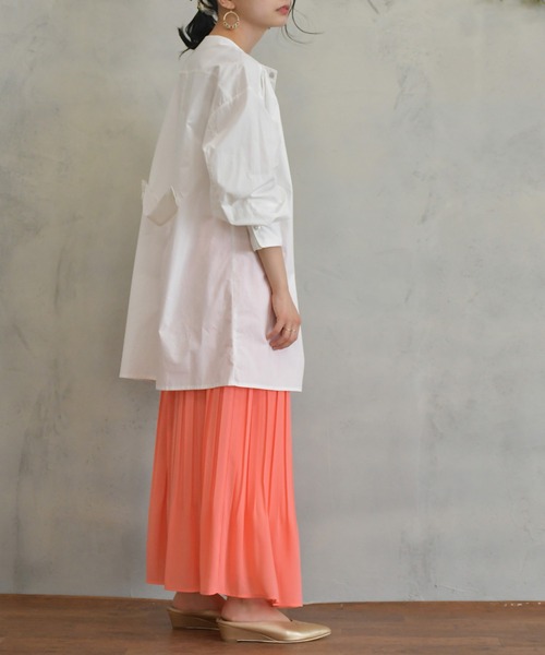 BKhome(ビーケーホーム)の「ブロードブラウス(シャツ/ブラウス・レディース・ピンク/ホワイト/ライトブルー・FREE)」の6枚目の写真