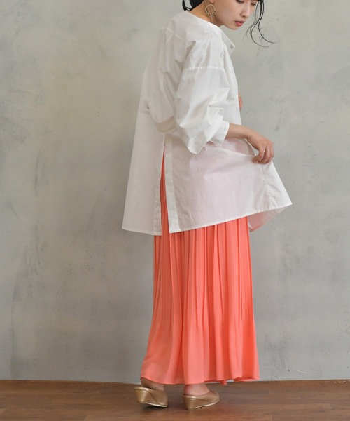 BKhome(ビーケーホーム)の「ブロードブラウス(シャツ/ブラウス・レディース・ピンク/ホワイト/ライトブルー・FREE)」の8枚目の写真