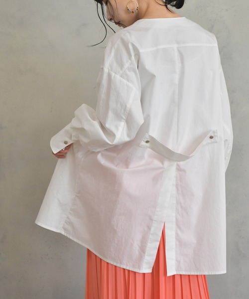 BKhome(ビーケーホーム)の「ブロードブラウス(シャツ/ブラウス・レディース・ピンク/ホワイト/ライトブルー・FREE)」の11枚目の写真