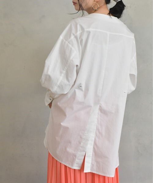 BKhome(ビーケーホーム)の「ブロードブラウス(シャツ/ブラウス・レディース・ピンク/ホワイト/ライトブルー・FREE)」の12枚目の写真