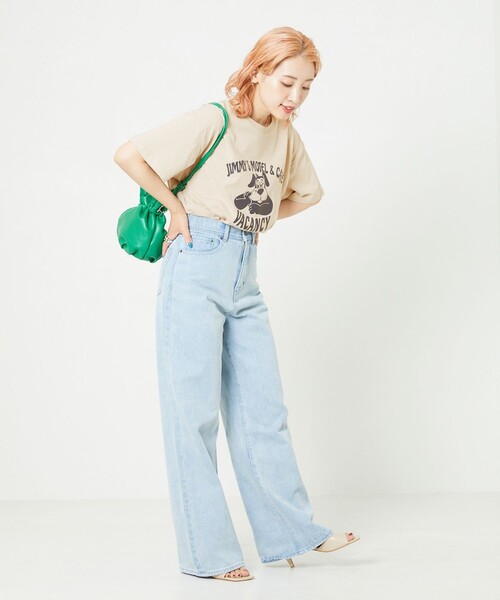 FREAK'S STORE(フリークスストア)の「【WEB限定】JIMMY'S MOTEL CAFE Tシャツ(Tシャツ/カットソー・レディース・ナチュラル/ブラック/ブルー/パープル・フリ-)」の10枚目の写真