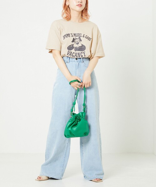 FREAK'S STORE(フリークスストア)の「【WEB限定】JIMMY'S MOTEL CAFE Tシャツ(Tシャツ/カットソー・レディース・ナチュラル/ブラック/ブルー/パープル・フリ-)」の11枚目の写真