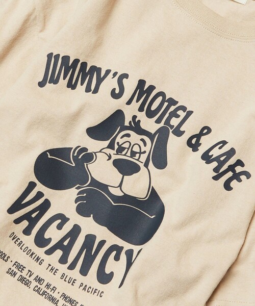 FREAK'S STORE(フリークスストア)の「【WEB限定】JIMMY'S MOTEL CAFE Tシャツ(Tシャツ/カットソー・レディース・ナチュラル/ブラック/ブルー/パープル・フリ-)」の14枚目の写真