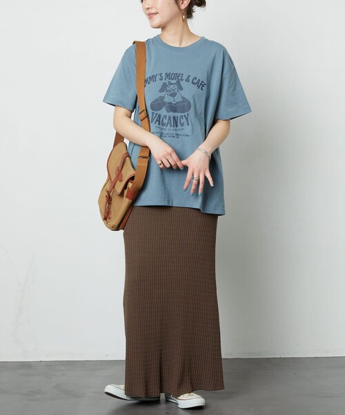 FREAK'S STORE(フリークスストア)の「【WEB限定】JIMMY'S MOTEL CAFE Tシャツ(Tシャツ/カットソー・レディース・ナチュラル/ブラック/ブルー/パープル・フリ-)」の19枚目の写真