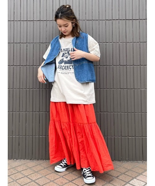 FREAK'S STORE(フリークスストア)の「【WEB限定】JIMMY'S MOTEL CAFE Tシャツ(Tシャツ/カットソー・レディース・ナチュラル/ブラック/ブルー/パープル・フリ-)」の5枚目の写真