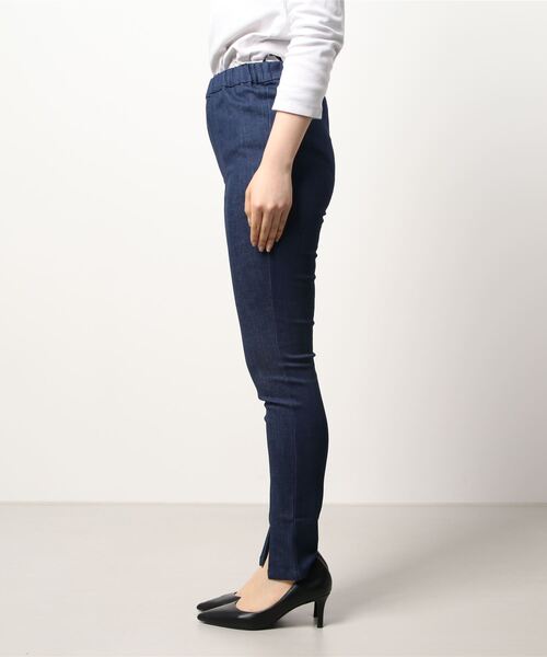 PICCIN(ピッチン)の「センタースリットストレッチデニムパンツ(デニムパンツ・レディース・ネイビー/ブルー・M)」の12枚目の写真