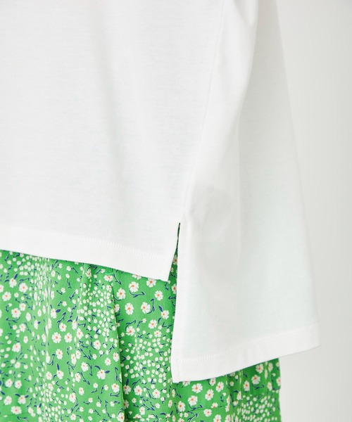 MILKFED.（ミルクフェド）の「DEFORMED LOGO BIG TOP（Tシャツ/カットソー・レディース・ホワイト/ブラック/ライトピンク・ONE SIZE）」の6枚目の写真