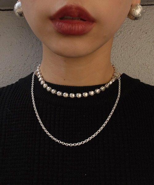 Ameri（アメリ）の「2WAY STONE LIKE SLIDE CHAIN NECKLACE