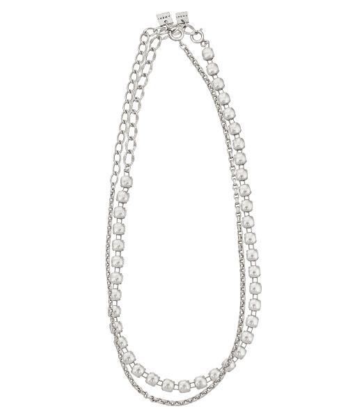 Ameri(アメリ)の「3WAY GRAIN CHAIN NECKLACE(ネックレス・レディース・シルバー/ゴールド・FREE)」の6枚目の写真