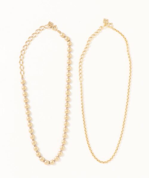 Ameri(アメリ)の「3WAY GRAIN CHAIN NECKLACE(ネックレス・レディース・シルバー/ゴールド・FREE)」の15枚目の写真