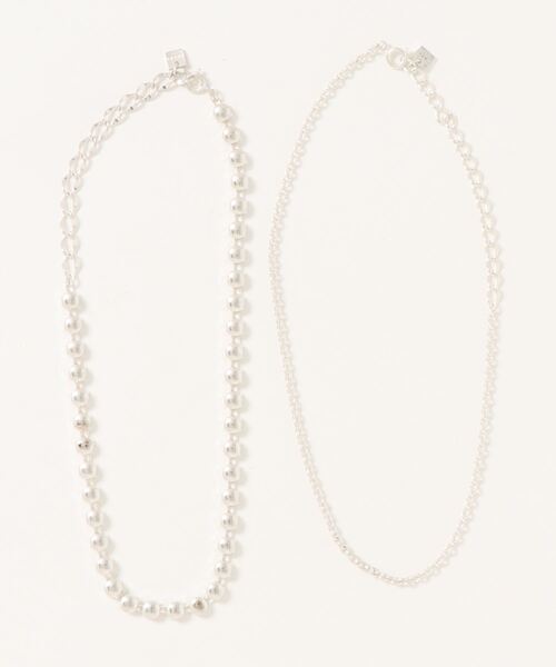 Ameri(アメリ)の「3WAY GRAIN CHAIN NECKLACE(ネックレス・レディース・シルバー/ゴールド・FREE)」の14枚目の写真