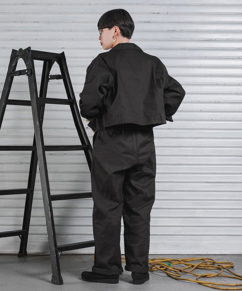 kutir（クティール）の「セットアップ可　ミリタリーショートジャケット（ミリタリージャケット・レディース・アイボリー/チャコールグレー・FREE）」の11枚目の写真