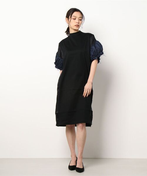 TOGA PULLA(トーガ プルラ)の「【TOGA PULLA/トーガプルラ】キュプラジャージードレス TP21-JH286(ワンピース・レディース・ホワイト/ブラック・36)」の9枚目の写真