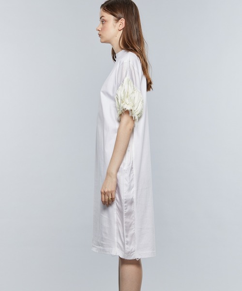 TOGA PULLA(トーガ プルラ)の「【TOGA PULLA/トーガプルラ】キュプラジャージードレス TP21-JH286(ワンピース・レディース・ホワイト/ブラック・36)」の14枚目の写真