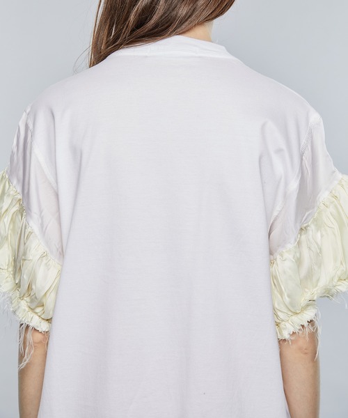 TOGA PULLA(トーガ プルラ)の「【TOGA PULLA/トーガプルラ】キュプラジャージードレス TP21-JH286(ワンピース・レディース・ホワイト/ブラック・36)」の19枚目の写真