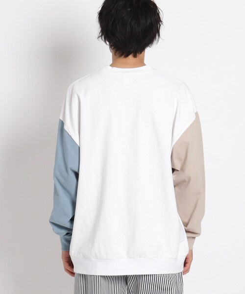 BASECONTROL(ベースコントロール)の「◆コットン天竺 BCロゴグラフィック スーパービッグシルエットロンT(Tシャツ/カットソー・メンズ・ブラック/グレー/アイボリー/アイボリー系・02/03/04)」の7枚目の写真
