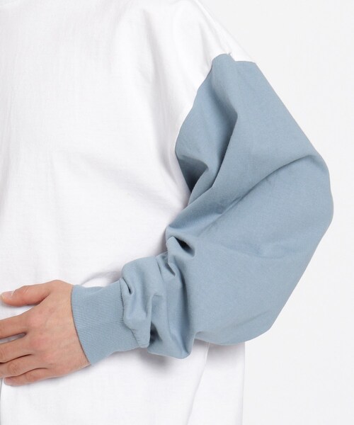 BASECONTROL(ベースコントロール)の「◆コットン天竺 BCロゴグラフィック スーパービッグシルエットロンT(Tシャツ/カットソー・メンズ・ブラック/グレー/アイボリー/アイボリー系・02/03/04)」の9枚目の写真