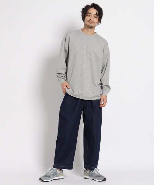 BASECONTROL(ベースコントロール)の「◆コットン天竺 BCロゴグラフィック スーパービッグシルエットロンT(Tシャツ/カットソー・メンズ・ブラック/グレー/アイボリー/アイボリー系・02/03/04)」の15枚目の写真