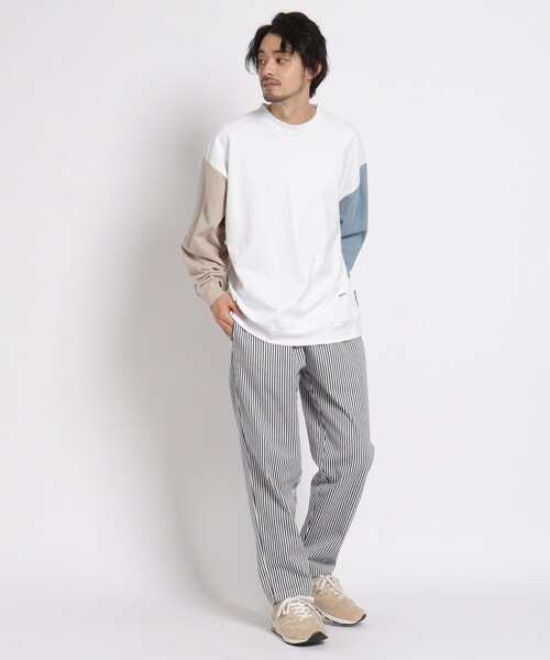 BASECONTROL(ベースコントロール)の「◆コットン天竺 BCロゴグラフィック スーパービッグシルエットロンT(Tシャツ/カットソー・メンズ・ブラック/グレー/アイボリー/アイボリー系・02/03/04)」の19枚目の写真