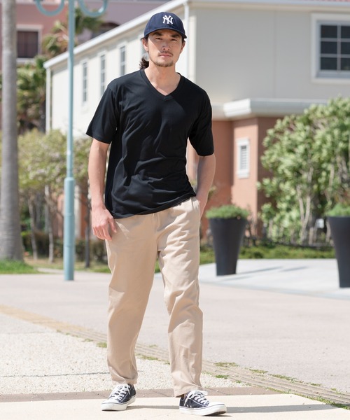 Blue Standard （ブルースタンダード）の「【BLUE STANDARD/ブルースタンダード】汗染みの目立ちにくいTシャツ ゼロステイン　撥水性　UVカット VネックTシャツ（Tシャツ/カットソー・メンズ・ホワイト/チャコールグレー/ブラック/ネイビー/グレー/オリーブ/ブルー/ライトベージュ・SMALL/MEDIUM/LARGE/X-LARGE）」の15枚目の写真