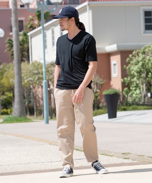 Blue Standard （ブルースタンダード）の「【BLUE STANDARD/ブルースタンダード】汗染みの目立ちにくいTシャツ ゼロステイン　撥水性　UVカット VネックTシャツ（Tシャツ/カットソー・メンズ・ホワイト/チャコールグレー/ブラック/ネイビー/グレー/オリーブ/ブルー/ライトベージュ・SMALL/MEDIUM/LARGE/X-LARGE）」の16枚目の写真